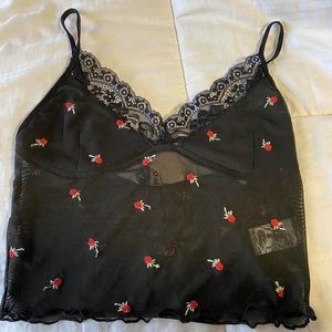 Motel Rocks mesh crop top